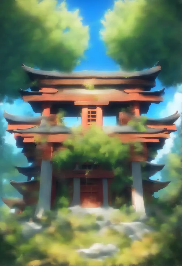 고대 숲속의 마법 사원
