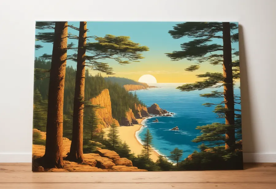 레트로풍경의 여름 해변