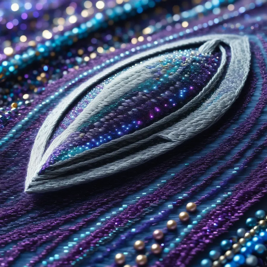 자수로 놓은 스타우너 로켓