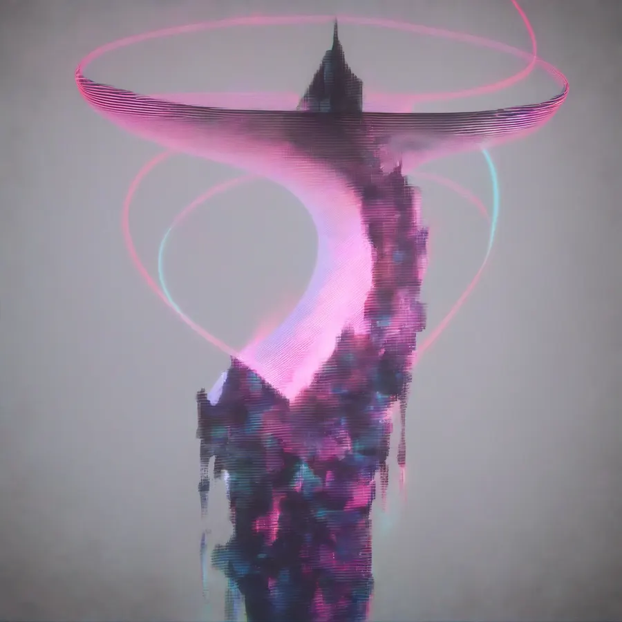 기괴한 기하체 크리처의 꿈